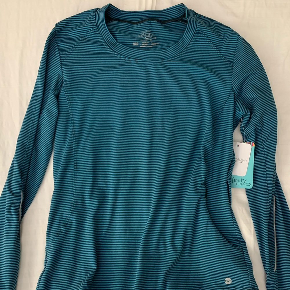 Cherokee Infinity Women’s striped long sleeve undershirt scrub